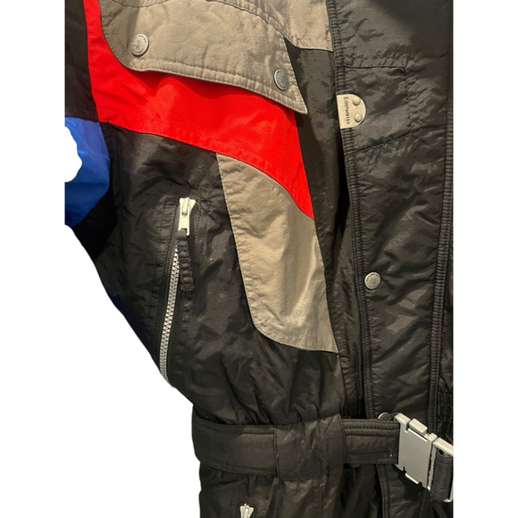 Vintage 90's Edelweiss Men's Ski Snowsuit Bib Size Small Jumpsuit Snow One Piece - Picture 5 of 13